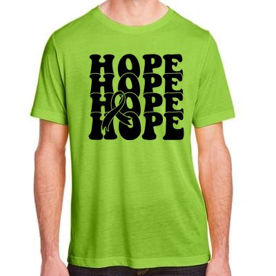 Hope Ribbon Breast Cancer Awareness Month Adult ChromaSoft Performance T-Shirt