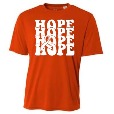 Hope Ribbon Breast Cancer Awareness Month Cooling Performance Crew T-Shirt