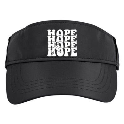 Hope Ribbon Breast Cancer Awareness Month Adult Drive Performance Visor
