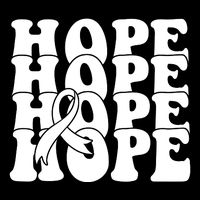 Hope Ribbon Breast Cancer Awareness Month Drawstring Bag