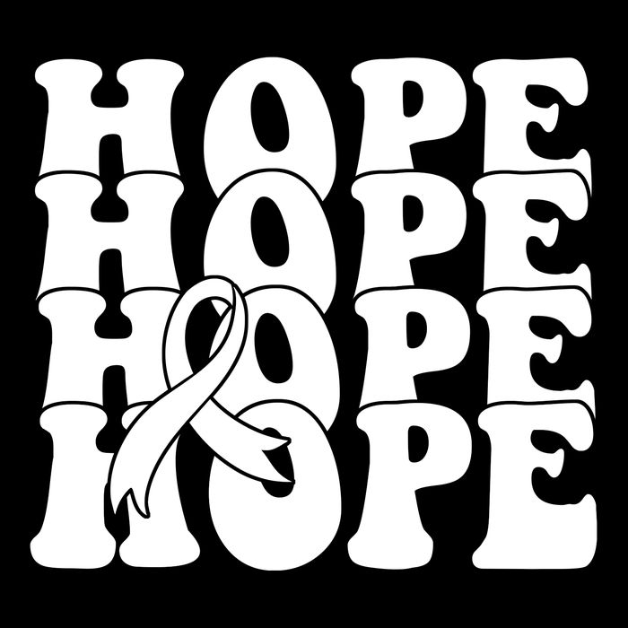 Hope Ribbon Breast Cancer Awareness Month Drawstring Bag