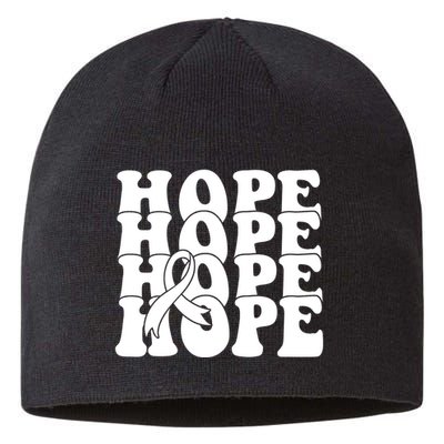 Hope Ribbon Breast Cancer Awareness Month Sustainable Beanie