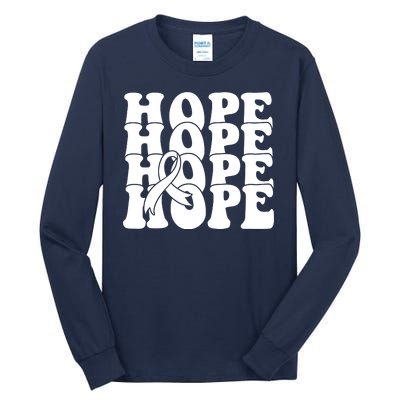 Hope Ribbon Breast Cancer Awareness Month Tall Long Sleeve T-Shirt