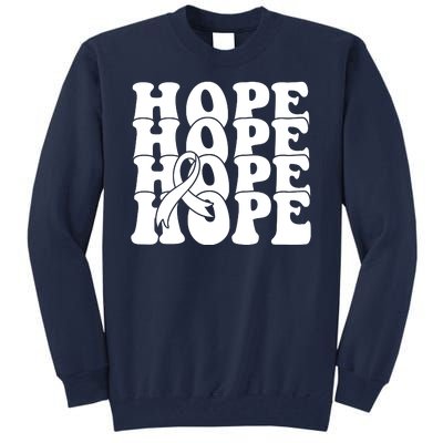 Hope Ribbon Breast Cancer Awareness Month Tall Sweatshirt