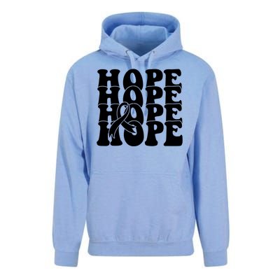 Hope Ribbon Breast Cancer Awareness Month Unisex Surf Hoodie