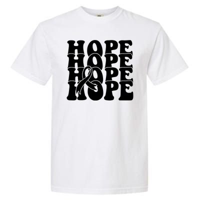 Hope Ribbon Breast Cancer Awareness Month Garment-Dyed Heavyweight T-Shirt