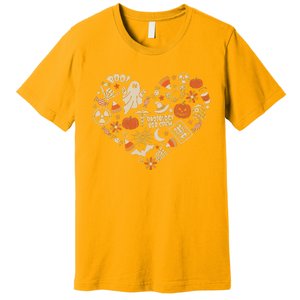 Halloween Radiology Boo Crew Heart Xray Tech Fall Autumn Premium T-Shirt