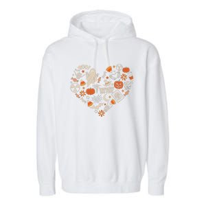 Halloween Radiology Boo Crew Heart Xray Tech Fall Autumn Garment-Dyed Fleece Hoodie