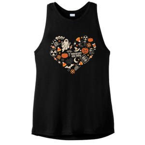 Halloween Radiology Boo Crew Heart Xray Tech Fall Autumn Ladies PosiCharge Tri-Blend Wicking Tank