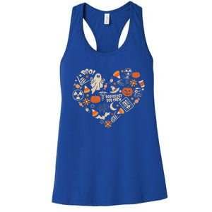 Halloween Radiology Boo Crew Heart Xray Tech Fall Autumn Women's Racerback Tank