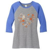 Halloween Radiology Boo Crew Heart Xray Tech Fall Autumn Women's Tri-Blend 3/4-Sleeve Raglan Shirt