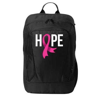 Hope Ribbon Breast Cancer Awareness Month City Backpack