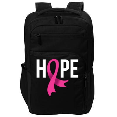 Hope Ribbon Breast Cancer Awareness Month Impact Tech Backpack