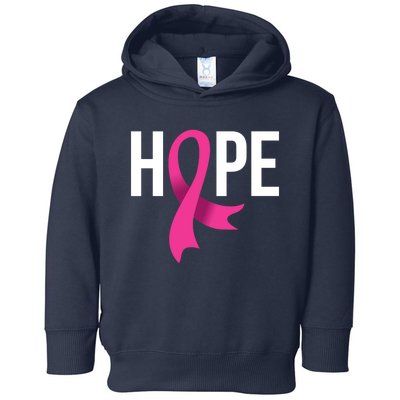 Hope Ribbon Breast Cancer Awareness Month Toddler Hoodie