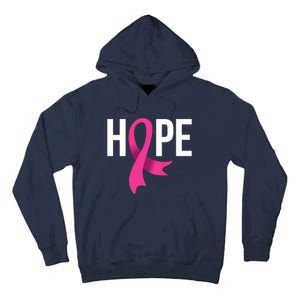 Hope Ribbon Breast Cancer Awareness Month Tall Hoodie