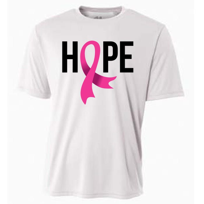 Hope Ribbon Breast Cancer Awareness Month Cooling Performance Crew T-Shirt