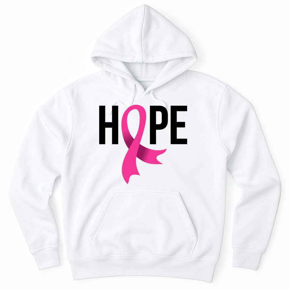 Hope Ribbon Breast Cancer Awareness Month Hoodie