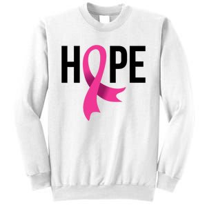 Hope Ribbon Breast Cancer Awareness Month Sweatshirt