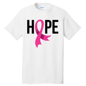 Hope Ribbon Breast Cancer Awareness Month Tall T-Shirt