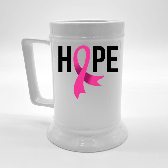 Hope Ribbon Breast Cancer Awareness Month Beer Stein