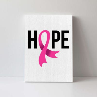 Hope Ribbon Breast Cancer Awareness Month Canvas