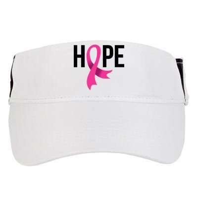 Hope Ribbon Breast Cancer Awareness Month Adult Drive Performance Visor