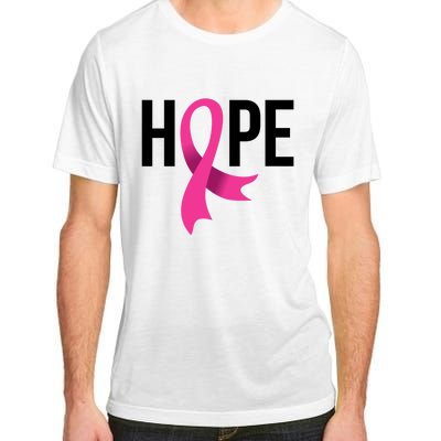 Hope Ribbon Breast Cancer Awareness Month Adult ChromaSoft Performance T-Shirt