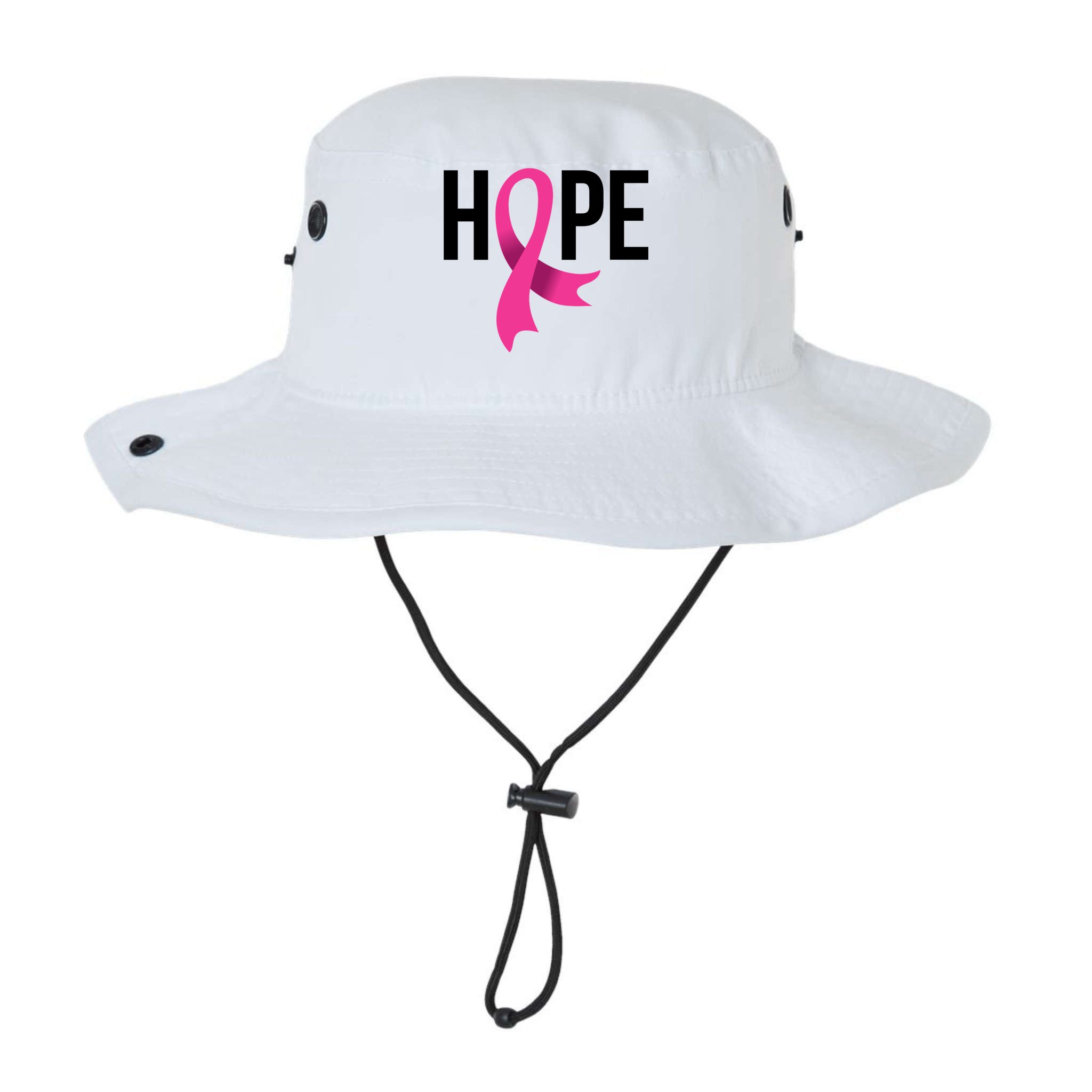 Hope Ribbon Breast Cancer Awareness Month Bucket Hat