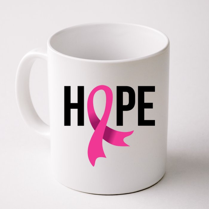 Hope Ribbon Breast Cancer Awareness Month Coffee Mug