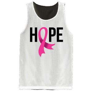 Hope Ribbon Breast Cancer Awareness Month Mesh Reversible Basketball Jersey Tank