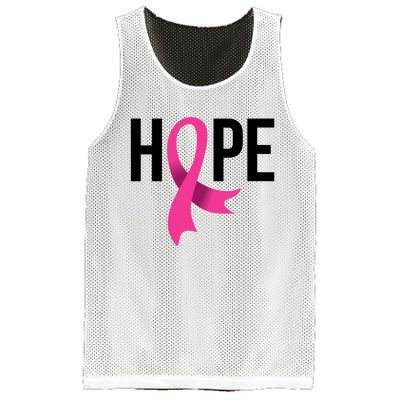 Hope Ribbon Breast Cancer Awareness Month Mesh Reversible Basketball Jersey Tank