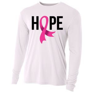 Hope Ribbon Breast Cancer Awareness Month Cooling Performance Long Sleeve Crew