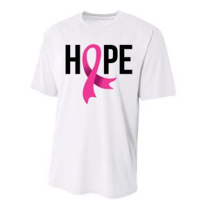 Hope Ribbon Breast Cancer Awareness Month Performance Sprint T-Shirt