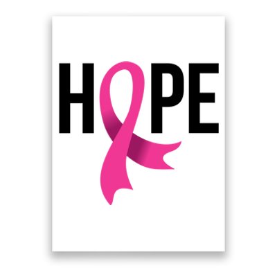 Hope Ribbon Breast Cancer Awareness Month Poster