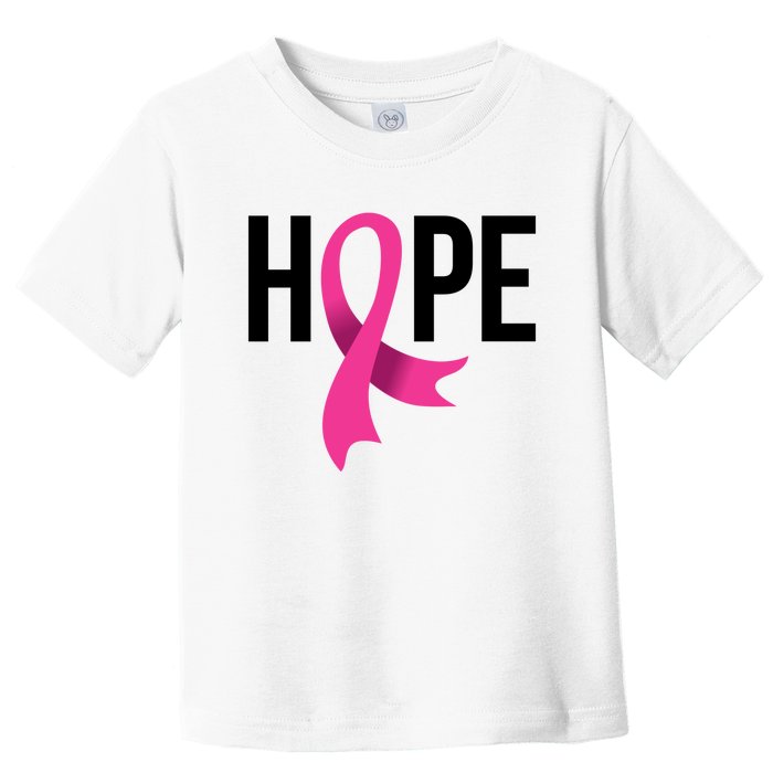 Hope Ribbon Breast Cancer Awareness Month Toddler T-Shirt