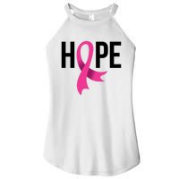 Hope Ribbon Breast Cancer Awareness Month Women's Perfect Tri Rocker Tank