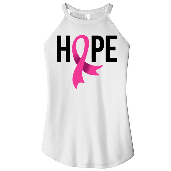 Hope Ribbon Breast Cancer Awareness Month Women's Perfect Tri Rocker Tank