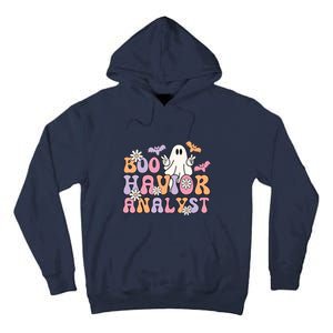 Halloween Retro Boo ABA Therapist BCBA Behavior Analyst Tall Hoodie