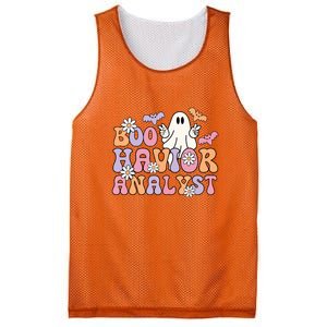 Halloween Retro Boo ABA Therapist BCBA Behavior Analyst Mesh Reversible Basketball Jersey Tank