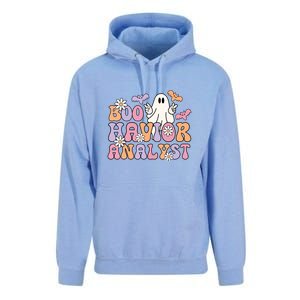 Halloween Retro Boo ABA Therapist BCBA Behavior Analyst Unisex Surf Hoodie