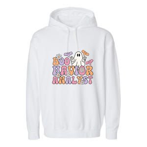 Halloween Retro Boo ABA Therapist BCBA Behavior Analyst Garment-Dyed Fleece Hoodie