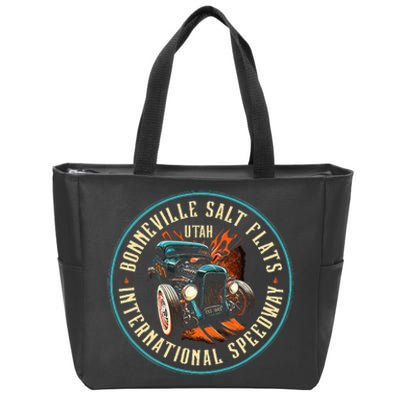 Hot Rod Bonneville Salt Flats Speedway Zip Tote Bag