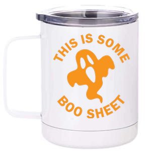 Halloween Retro Boo Ghost This Is Some Boo Sheet 12 oz Stainless Steel Tumbler Cup