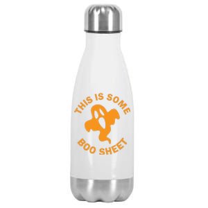 Halloween Retro Boo Ghost This Is Some Boo Sheet Stainless Steel Insulated Water Bottle