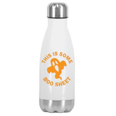 Halloween Retro Boo Ghost This Is Some Boo Sheet Stainless Steel Insulated Water Bottle