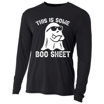 Halloween Retro Boo Ghost This Is Some Boo Sheet Cooling Performance Long Sleeve Crew