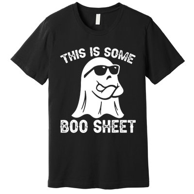 Halloween Retro Boo Ghost This Is Some Boo Sheet Premium T-Shirt