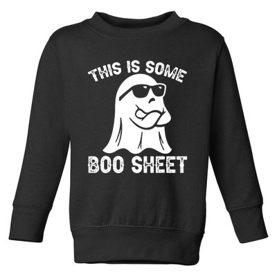 Halloween Retro Boo Ghost This Is Some Boo Sheet Toddler Sweatshirt