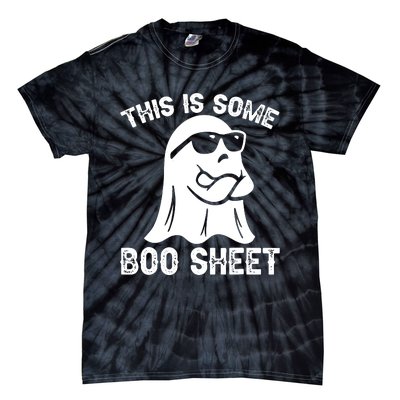 Halloween Retro Boo Ghost This Is Some Boo Sheet Tie-Dye T-Shirt