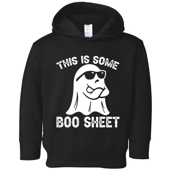 Halloween Retro Boo Ghost This Is Some Boo Sheet Toddler Hoodie